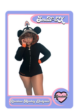 Load image into Gallery viewer, [PRE-ORDER] Rainbow Monkey Bodysuit *Black*
